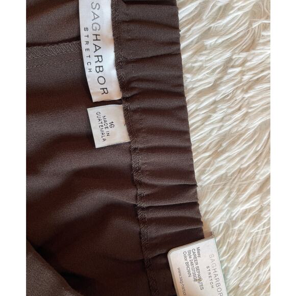 NWT SAGHARBOR Stretch Pants Women Sz 16 NWT - Picture 9 of 10